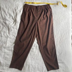 Madewell plaid trouser - work once